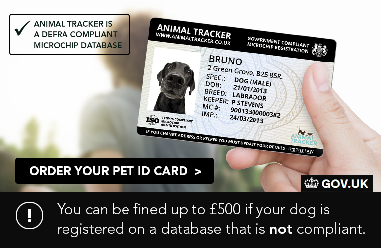 Microchip Registration Pet ID Card