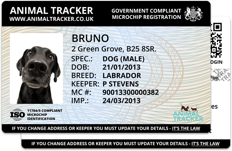 dog microchip registration